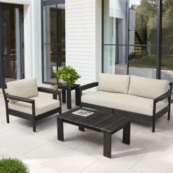 West Elm Playa Outdoor Sofa (70"), Lounge Chair & Coffee Table Set