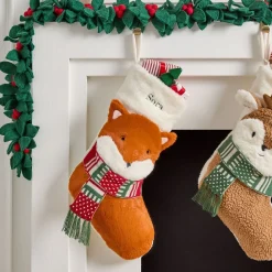 West Elm Plush Fox Stocking