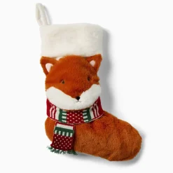 West Elm Plush Fox Stocking