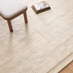 West Elm Plush Ribbed Shag Wool Rug