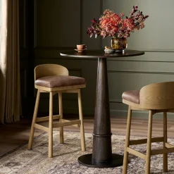 West Elm Pollux Swivel Bar & s