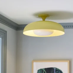 West Elm Polly Modern Metal Flush Mount (18")