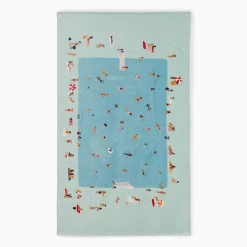 West Elm Pool Scene Beach Towel