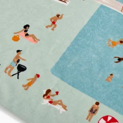 West Elm Pool Scene Beach Towel