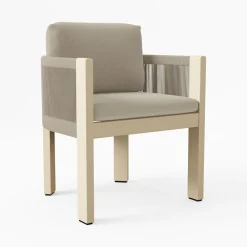 West Elm Porto Aluminum Dining Arm Chair Cushion Covers