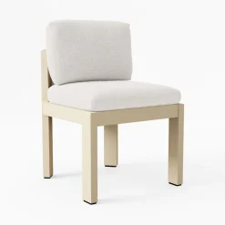 West Elm Porto Aluminum Dining Side Chair Cushions