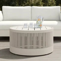 West Elm Porto Aluminum Outdoor Coffee Table (32")