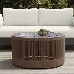 West Elm Porto Aluminum Outdoor Coffee Table (32")