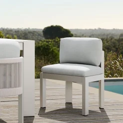 West Elm Porto Aluminum Outdoor Dining Side Chair