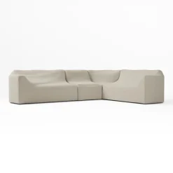 West Elm Porto Aluminum 4-Piece L-Shaped Sofa Protective Cover