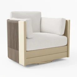 West Elm Porto Aluminum Swivel Chair Cushions