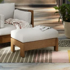 West Elm Porto Outdoor Ottoman