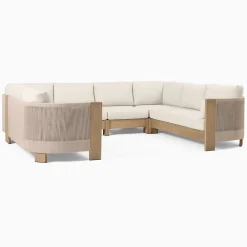 West Elm Porto Outdoor 6-Piece U-Shaped Sectional Cushion Covers