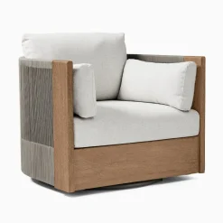West Elm Porto Outdoor Swivel Chair Replacement Cushions