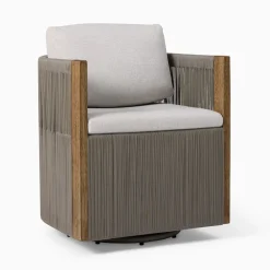 West Elm Porto Outdoor Swivel Dining Chair Replacement Cushions