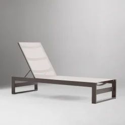West Elm Portside Aluminum Outdoor Chaise Lounge