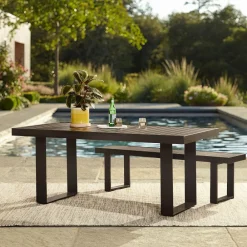 West Elm Portside Aluminum Outdoor Dining Table (72")