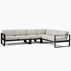 West Elm Portside Aluminum Outdoor 4-Piece L-Shaped Sectional Protective Cover