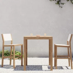 West Elm Portside Outdoor Bar Table (35") & Stools Set
