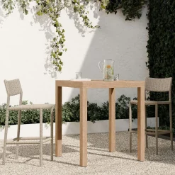 West Elm Portside Outdoor Bar Table & Wesport Bar Stools