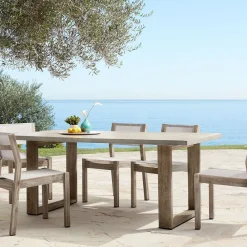 West Elm Portside Outdoor Concrete Dining Table (72") - ADA