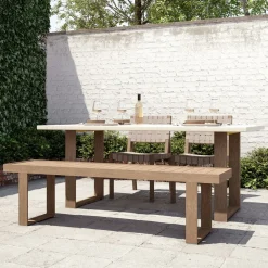 West Elm Portside Outdoor Concrete Dining Table (–)