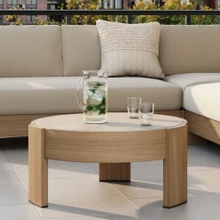 West Elm Portside Outdoor Round Coffee Table (34")