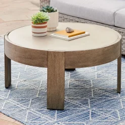 West Elm Portside Outdoor Round Coffee Table (34")