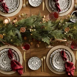 West Elm Pre-Lit Faux Citrus Garland