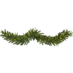 West Elm Pre-Lit Faux Pine Garland