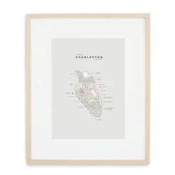 West Elm 42 Pressed City Map - Charleston