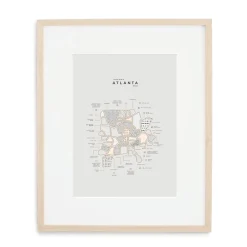 West Elm 42 Pressed City Maps - Atlanta