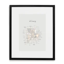 West Elm 42 Pressed City Maps - Atlanta