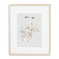 West Elm 42 Pressed City Maps - Nashville