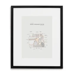 West Elm 42 Pressed City Maps - San Francisco