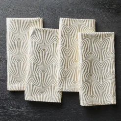 West Elm Printed Metallic Napkin Sets
