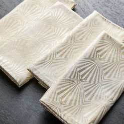 West Elm Printed Metallic Napkin Sets