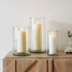 West Elm Pure Recycled Glass Candleholders
