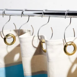 West Elm Quiet Town Shower Curtain Rings - Stainless Steel