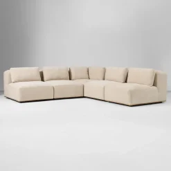 West Elm Quinten 5-Piece Armless L-Shaped Sectional (112")