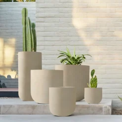 West Elm Radius Ficonstone Indoor/Outdoor Planters