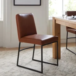 West Elm Range Leather Side Dining Chair