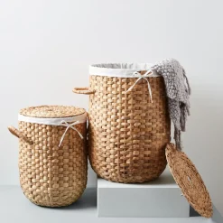 West Elm Rattan Woven Hampers