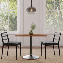 West Elm Raymond Restaurant Dining Table - Wood - Square