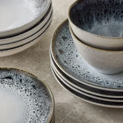 West Elm Reactive Glaze Stoneware Dinnerware (Set of 16)