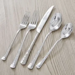 West Elm Reagan Hammered Mirror Flatware Place Setting (Set of 20)
