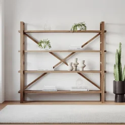 West Elm Reclaimed Pine Wood Bookshelf