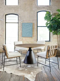 West Elm Reclaimed Wood Pedestal Dining Table (54")