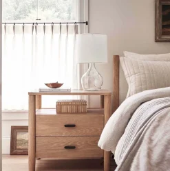 West Elm Recycled Glass Table Lamp (21")