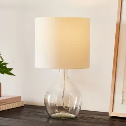 West Elm Recycled Glass Table Lamp (21")